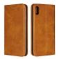 For iPhone XS Max Leather Flip Magnetic Wallet Card Stand Case Cover - Brown