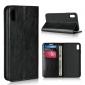 For iPhone XS Max Leather Wallet Stand Case Card Slot Shockproof Flip Cover - Black