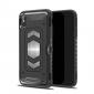 For iPhone XS Max XR XS Slim Shockproof Magnetic Car Holder Back Cover Case - Black