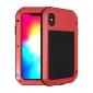 Waterproof Shockproof Metal Aluminum Gorilla Case for iPhone XS Max - Red