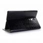 For Samsung Galaxy Tab A 10.5 T590/T595 2018 Crocodile Pattern Stand Leather Case - Black