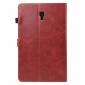 For Samsung Galaxy Tab A 10.5 T590 / T595 Luxury Crazy Horse Texture Stand Leather Case - Red