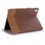 Cross Pattern Folio Wallet Leather Case for iPad pro 11-inch 2020- Brown
