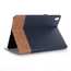 Cross Pattern Folio Wallet Leather Case for iPad pro 11-inch 2020- Dark Blue