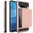 For Samsung Galaxy S10 Plus/S10E/Lite Case Cover With Card Wallet Holder Slot - Rose Gold - Click Image to Close