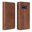 Magnet Adsorption Stand Flip Leather Case for Samsung Galaxy S10e - Dark Brown