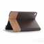 Cross Texture Wallet Leather Stand Case For iPad Mini 5 - Dark Brown