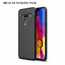 For LG G8 Ultra Thin PU Leather Soft TPU Shockproof Case - Black