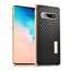 For Samsung Galaxy S10 Luxury Aluminum Metal Frame Carbon Fiber Cover Case - Black&Gold