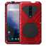 For OnePlus 7 Pro Case Metal Aluminum Metallic Cell Phone Cover Red