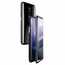 For OnePlus 7 Pro Magnetic Adsorption Aluminum Tempered Glass Front+Back Case - Black