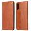 For Samsung Galaxy A70 Stand Flip Leather Case - Brown