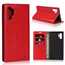 For Samsung Galaxy Note 10+ Crazy Horse Genuine Leather Wallet Case - Red - Click Image to Close