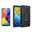 For LG Stylo 5 / 5 Plus Phone Case Shockproof Hybrid Cover With Screen Protector - Black