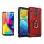 For LG Stylo 5 / 5 Plus Phone Case Shockproof Hybrid Cover With Screen Protector - Red