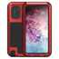 For Samsung Galaxy Note 10+ Plus LOVE MEI Powerful Aluminum Shockproof Armor Case - Red