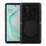 For Samsung Galaxy Note 10+ Plus Powerful Metal Aluminum Armor Silicone Case - Black - Click Image to Close