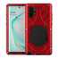 For Samsung Galaxy Note 10+ Plus Powerful Metal Aluminum Armor Silicone Case - Red - Click Image to Close