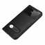 For iPhone 11 Pro Max Genuine Leather Window View Magnetic Flip Case Cover - Black