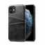 For iPhone 11 Pro Shockproof Leather Wallet Credit Card Slot Back Case Cover - Black