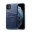 For iPhone 11 Pro Shockproof Leather Wallet Credit Card Slot Back Case Cover - Dark Blue