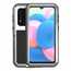 For Samsung Galaxy A30S LOVE MEI Gorilla Glass Waterproof Metal Case Cover - Silver