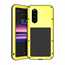 For Sony Xperia 5 LOVE MEI Gorilla Glass Waterproof Metal Case Cover - Yellow