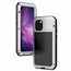 Waterproof Shockproof Aluminum Gorilla Glass Metal Case For iPhone 11 Pro Max - White