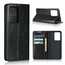 For Samsung Galaxy S20 Ultra - Genuine Leather Case Wallet Stand Phone Cover - Black