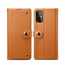 100% Genuine Real Cowhide Leather Wallet Card Case Cover For Samsung Galaxy S20 Ultra Plus - Brown