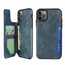For iPhone 11 Pro - Leather Flip Wallet Card Holder Case Cover - Dark Blue
