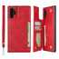 For Samsung Galaxy Note 10 Plus - Leather Wallet Card Holder Back Case Cover - Red