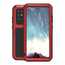 For Samsung Galaxy S20 Plus - LOVEMEI Gorilla Glass Aluminum Metal Case Cover - Red