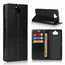 For Sony Xperia 8 - Genuine Leather Case Wallet Stand Flip Cover - Black