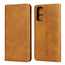 For Samsung Galaxy S20 Ultra Magnetic Leather Card Slot Flip Wallet Case - Brown