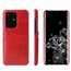 For Samsung Galaxy S20 Ultra Plus Protective Phone Wallet Case Cover - Red
