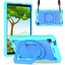 For Samsung Galaxy Tab A7 Lite 8.7" T220 T225 Heavy Duty Shockproof Rotating Stand Case - Mint Green&Blue