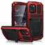 For iPhone 14 13 Pro Max Case Aluminum Metal Armor Kickstand Rugged Cover - Click Image to Close