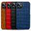 For iPhone 16 15 14 13 12 11 Pro Max Genuine Crocodile Leather Case Back Cover - Click Image to Close