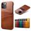 For iPhone 14 13 12 Mini Pro Max Back Case Card Holder Leather Wallet Cover - Click Image to Close