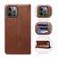 For iPhone 13 12 Mini Pro Max PU Leather Wallet Flip Stand Case - Click Image to Close