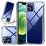 For iPhone 14 13 Pro Max Shockproof Clear Rubber Soft Case Cover - Click Image to Close