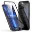 For iPhone 13 Pro Max 360 Magnetic Tempered Glass Full Case Cover - Black