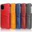 For iPhone 14 13 Pro Max Case Oil Wax Leather Credit Card Holder Back Cover - Click Image to Close