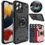 For iPhone 14 13 Pro Max Shockproof Ring Holder Stand Hybrid TPU Case Cover - Click Image to Close