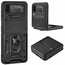 For Samsung Galaxy Z Flip 3 5G Case Ring Stand Hybrid Cover Black