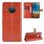For Nokia X100 5G Leather Case,Wallet Magnetic Flip Stand Phone Cover Brown