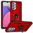 For Samsung Galaxy A33 5G Case Shockproof Armor KickStand Ring Cover - Red