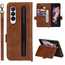 For Samsung Galaxy Z Fold 3 Wallet Case Flip Leather Card Holder Stand Cover Brown