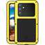 Metal Case for Samsung Galaxy A54 5G,Heavy Duty Shockproof Aluminum Case with Silicone Built-in Screen Protector Yellow